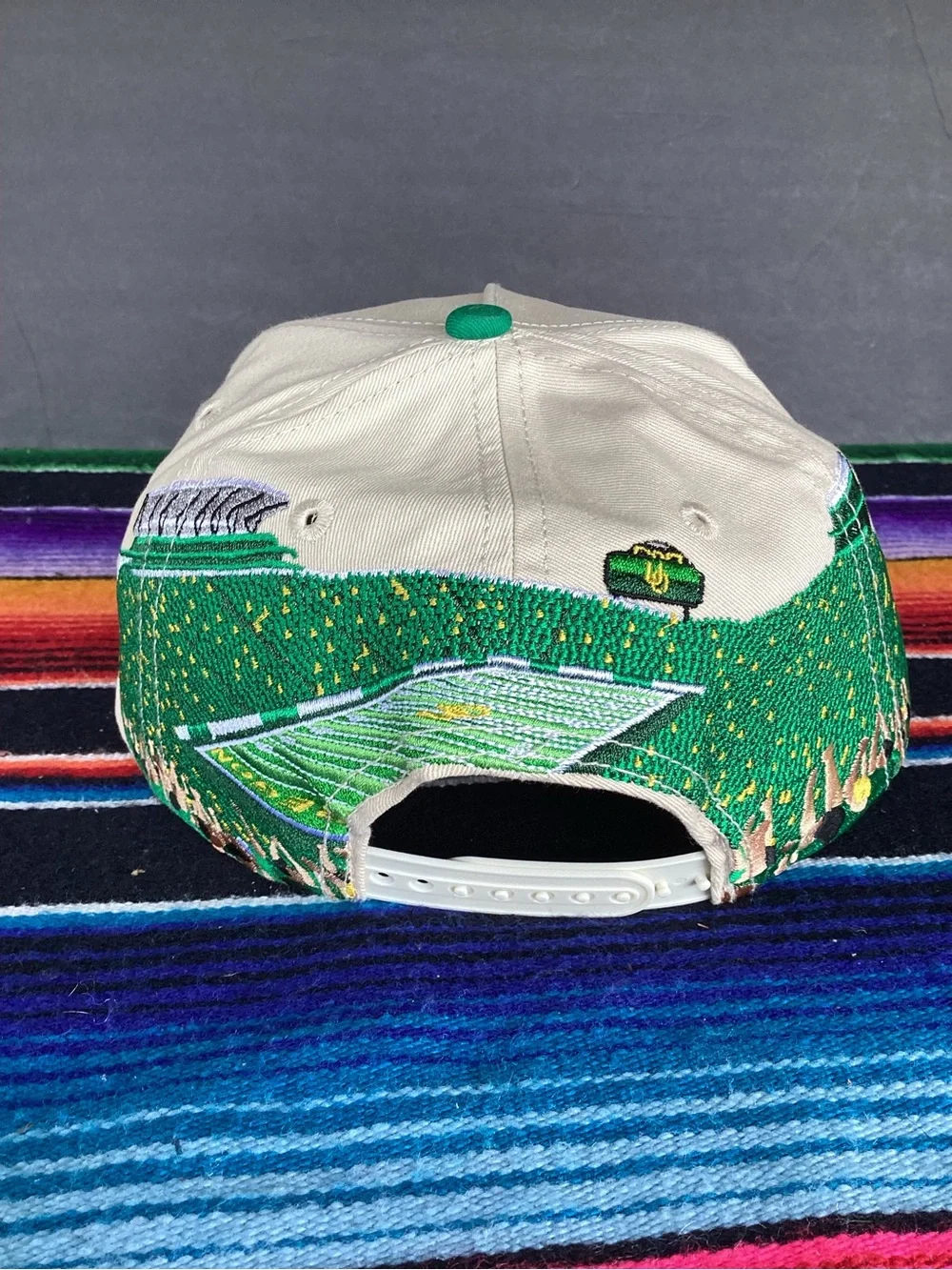 Woodngrail Oregon Ducks Autzen Stadium Stitched SnapBack Hat NWT